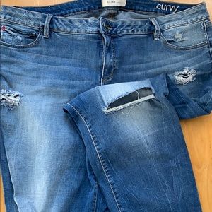 Slink destructed jeans